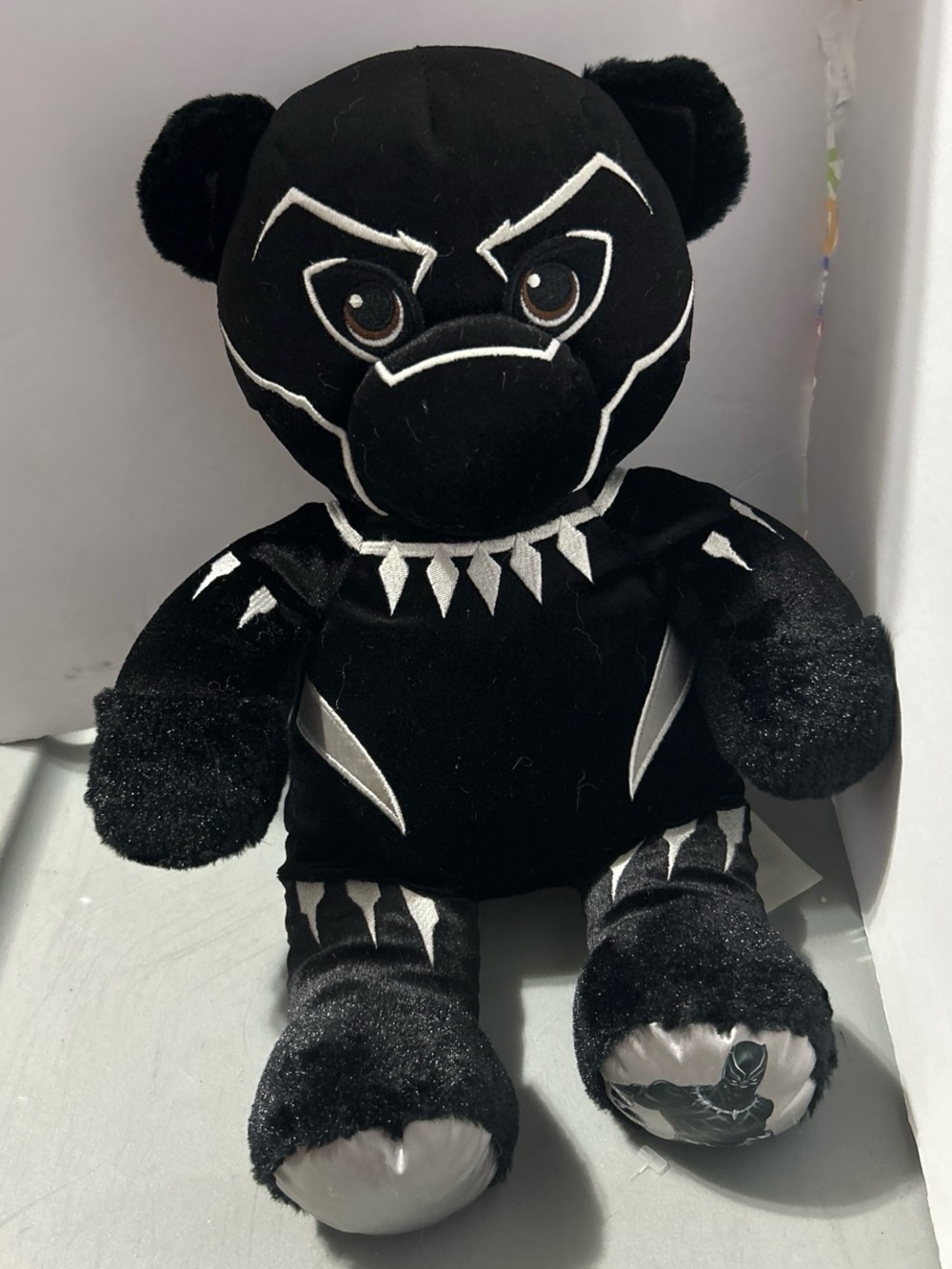 Build-A-Bear Black and Silver Panther Plush